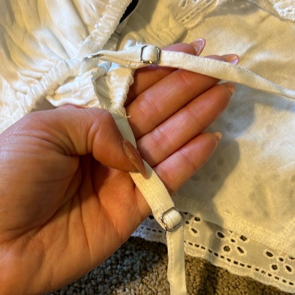 NWT Lulu's White Halter Mini Sundress - Picture 5 of 9
